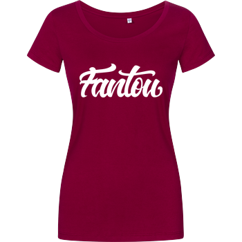 FantouGames - Handletter Logo Damenshirt berry