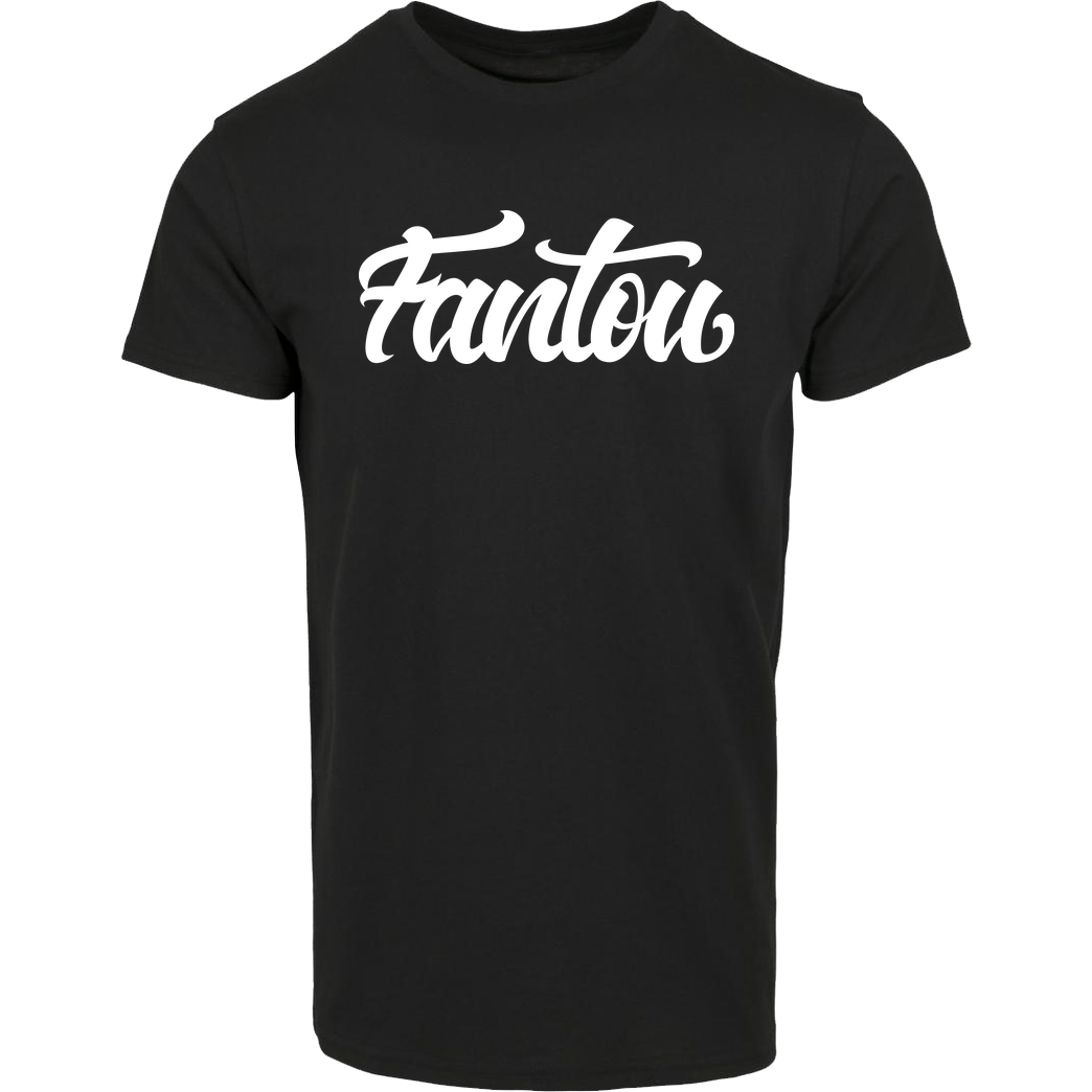 FantouGames FantouGames - Handletter Logo T-Shirt Hausmarke T-Shirt  - Schwarz