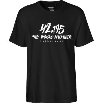 Fat Boys Run - 42 Fairtrade T-Shirt - schwarz