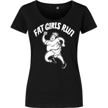 Fat Boys Run - Fat Girls Run Damenshirt schwarz