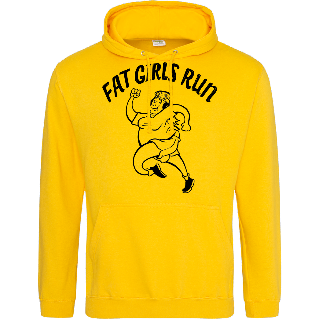 Fat Boys Run Fat Boys Run - Fat Girls Run Sweatshirt JH Hoodie - Gelb