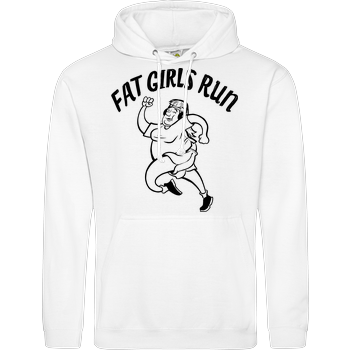 Fat Boys Run - Fat Girls Run JH Hoodie - Weiß