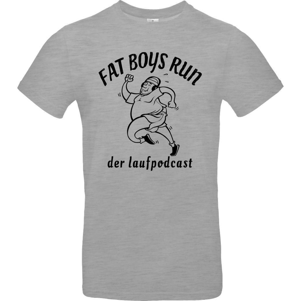 Fat Boys Run Fat Boys Run - Logo T-Shirt B&C EXACT 190 - heather grey