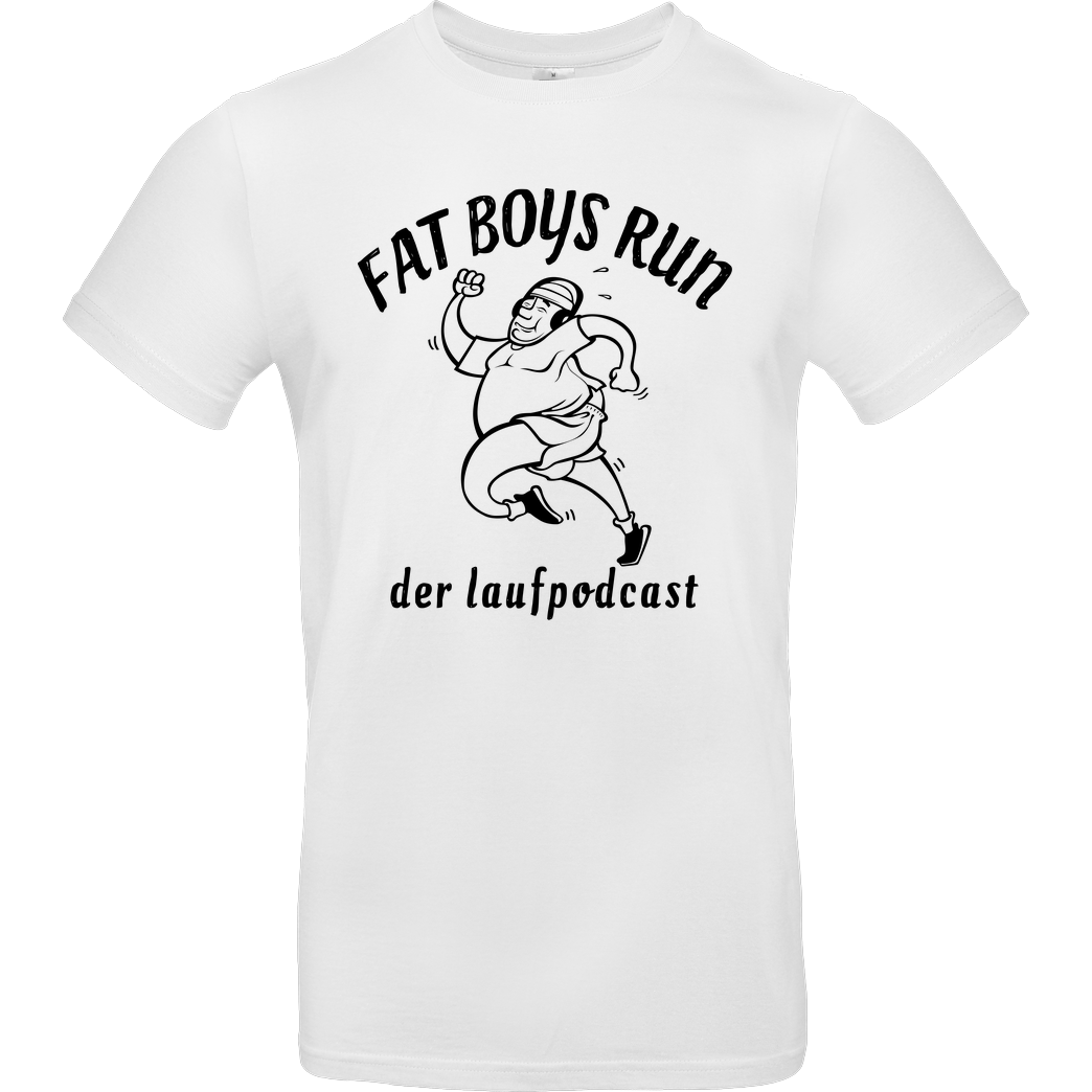 Fat Boys Run Fat Boys Run - Logo T-Shirt B&C EXACT 190 - Weiß