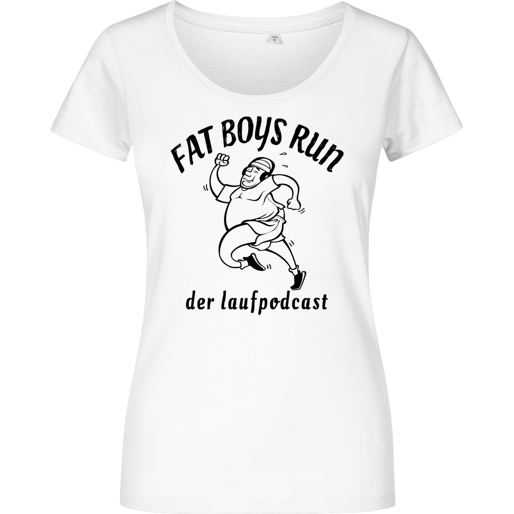 Fat Boys Run Fat Boys Run - Logo T-Shirt Damenshirt weiss