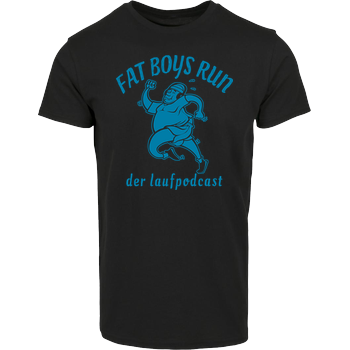 Fat Boys Run - Logo Hausmarke T-Shirt  - Schwarz