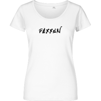 FaxxenTV - Logo Damenshirt weiss