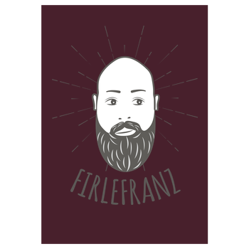 Firlefranz - Logo Kunstdruck bordeaux