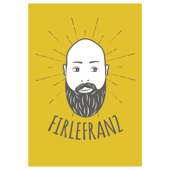 Firlefranz - Logo Kunstdruck gelb