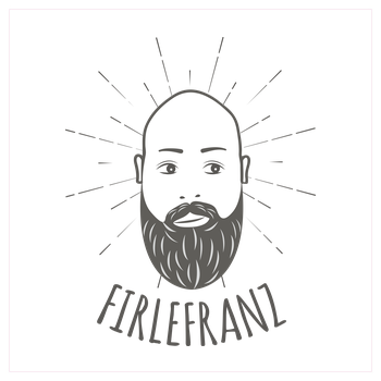Firlefranz - Logo Kunstdruck Quadrat weiß