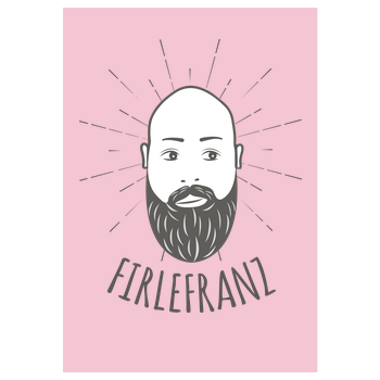 Firlefranz - Logo Kunstdruck rosa