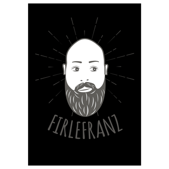 Firlefranz - Logo Kunstdruck schwarz