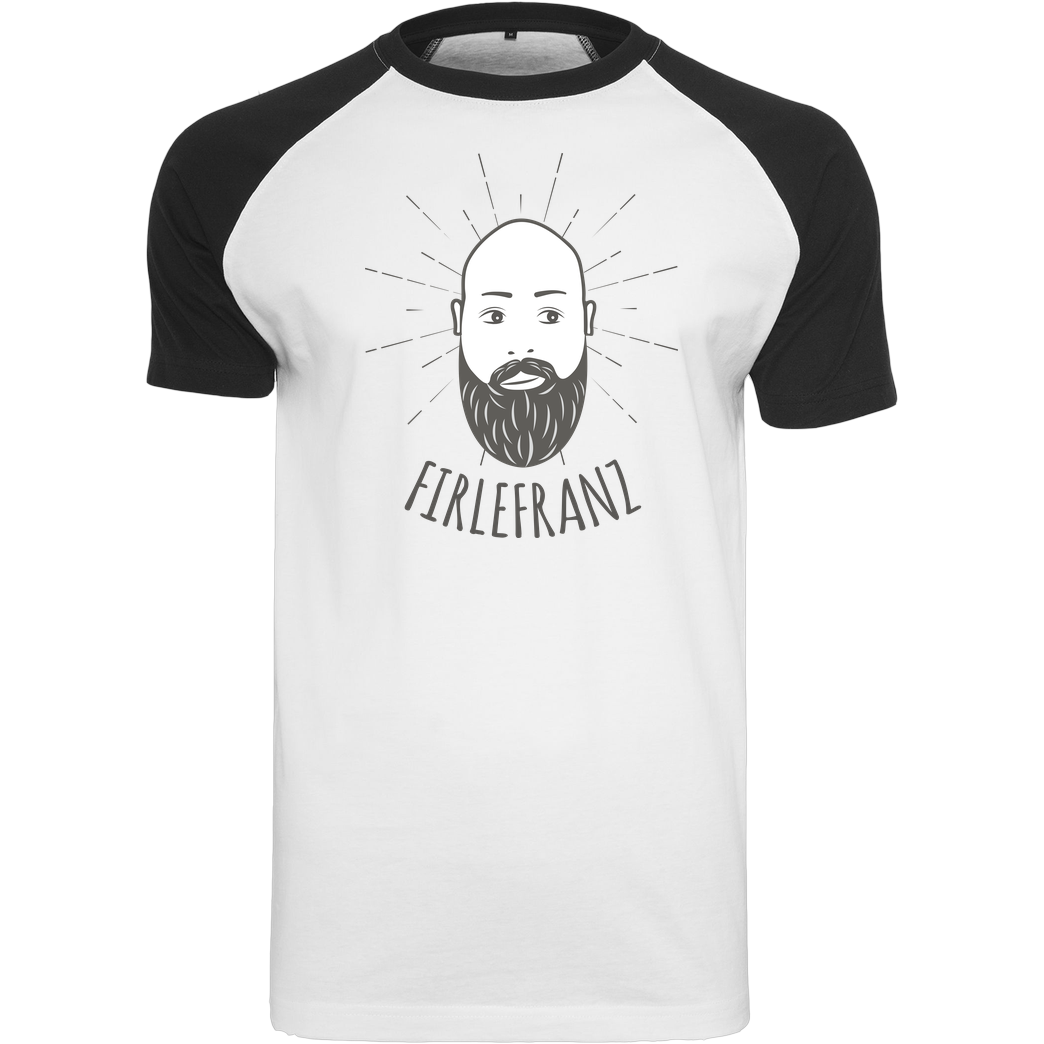 Firlefranz Firlefranz - Logo T-Shirt Raglan-Shirt weiß