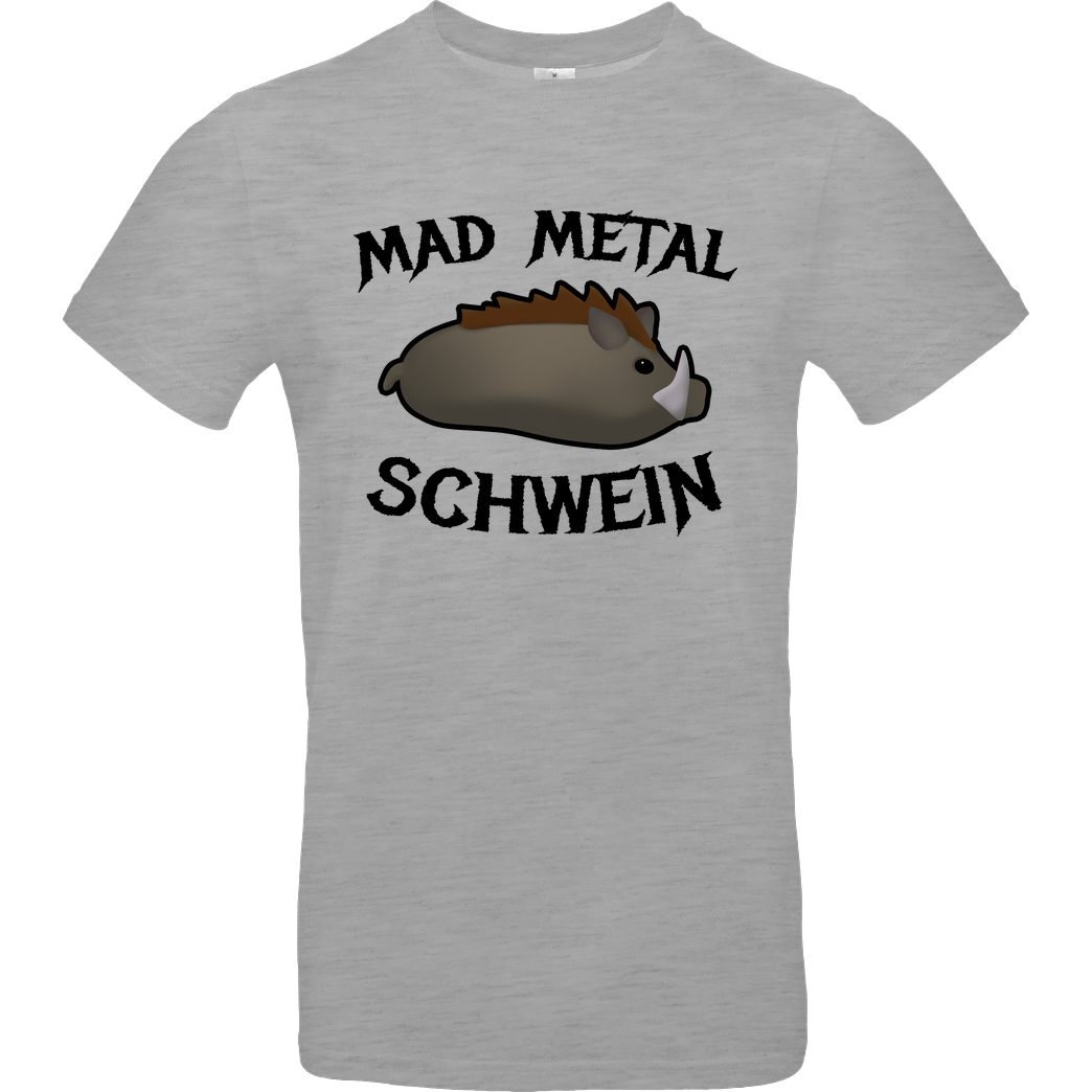 Firlefranz Firlefranz - MadMetalSchwein T-Shirt B&C EXACT 190 - heather grey