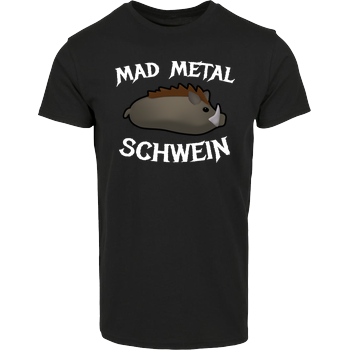 Firlefranz - MadMetalSchwein Hausmarke T-Shirt  - Schwarz