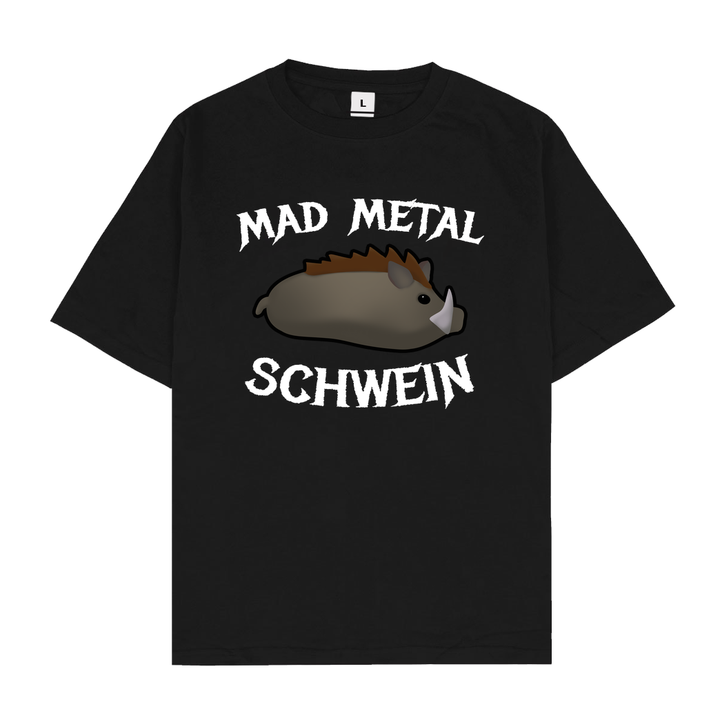 Firlefranz Firlefranz - MadMetalSchwein T-Shirt Oversize T-Shirt - Schwarz