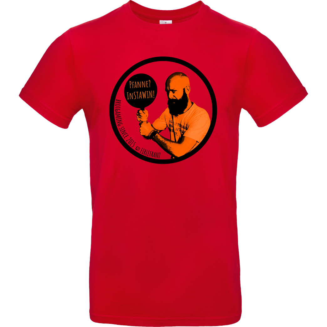 Firlefranz Firlefranz - Pfanne T-Shirt B&C EXACT 190 - Rot