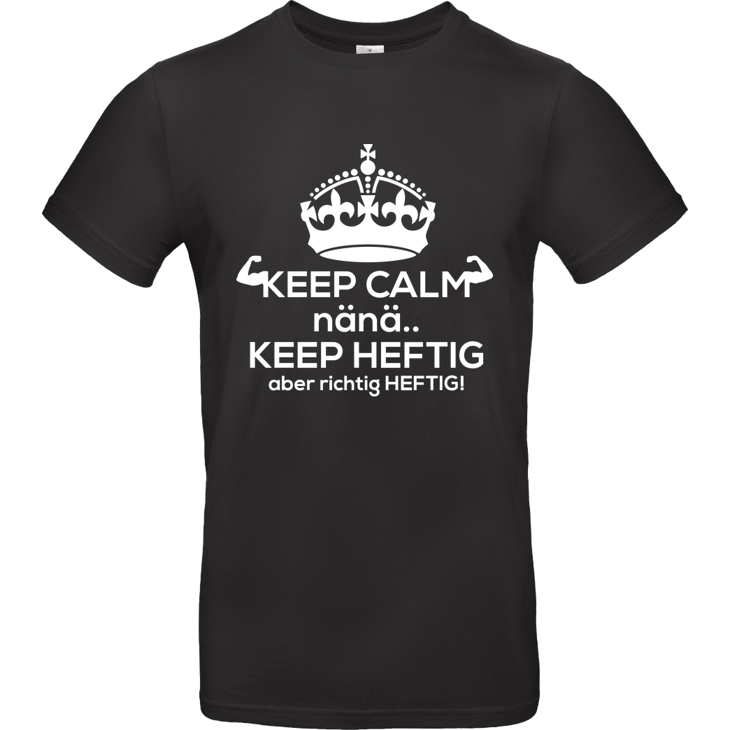 Fischer TV FischerTV - Keep calm T-Shirt B&C EXACT 190 - Schwarz