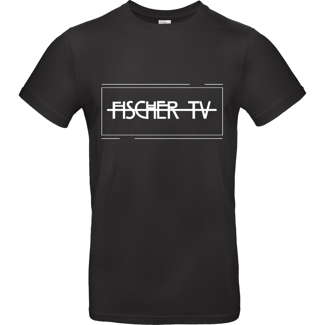 Fischer TV FischerTV - Logo plain T-Shirt B&C EXACT 190 - Schwarz