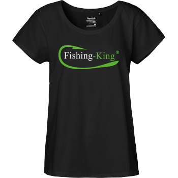 Fishing-King - Logo Fairtrade Loose Fit Girlie - schwarz