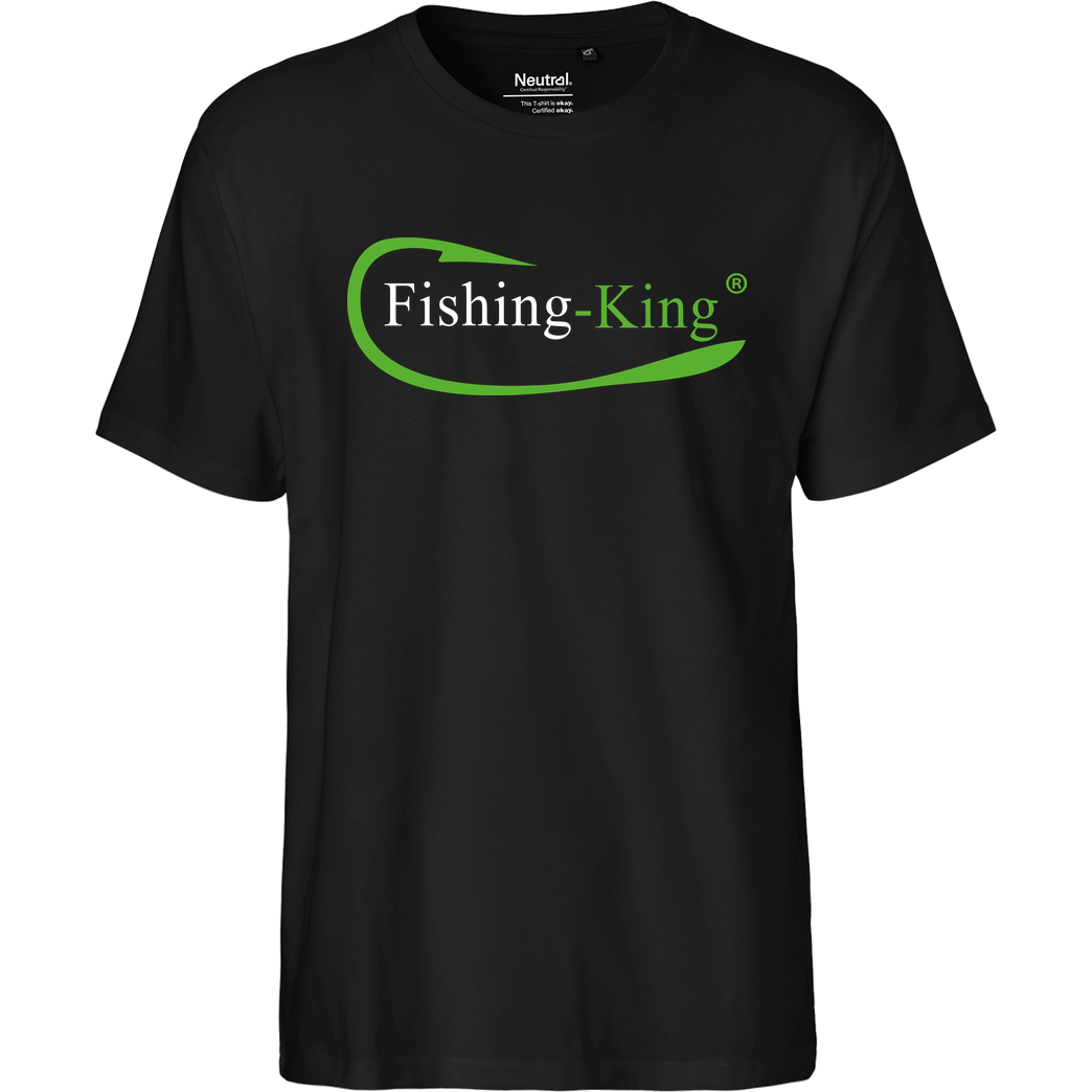 Fishing-King Fishing-King - Logo T-Shirt Fairtrade T-Shirt - schwarz