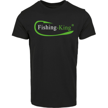Fishing-King - Logo Hausmarke T-Shirt  - Schwarz