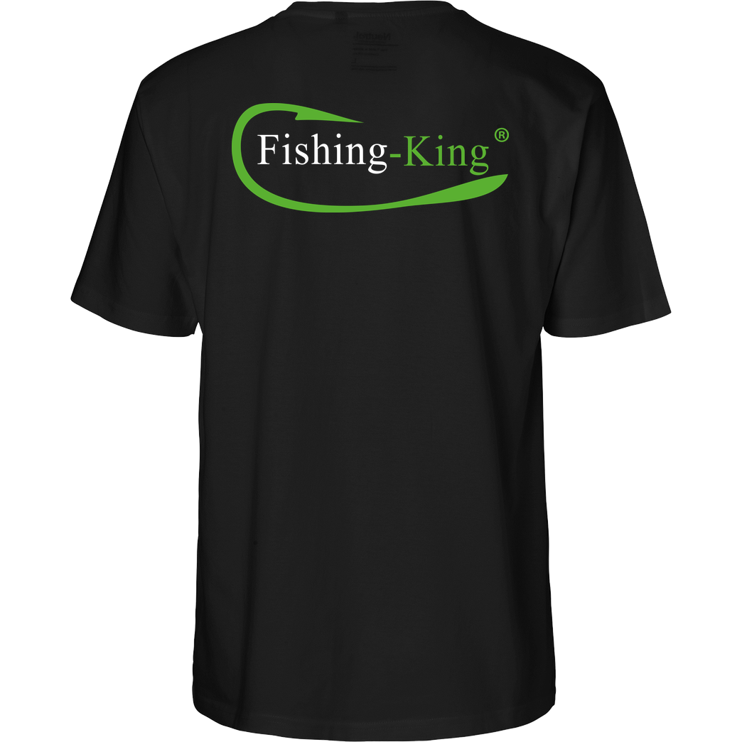 Fishing-King Fishing-King - Pocket Logo T-Shirt Fairtrade T-Shirt - schwarz