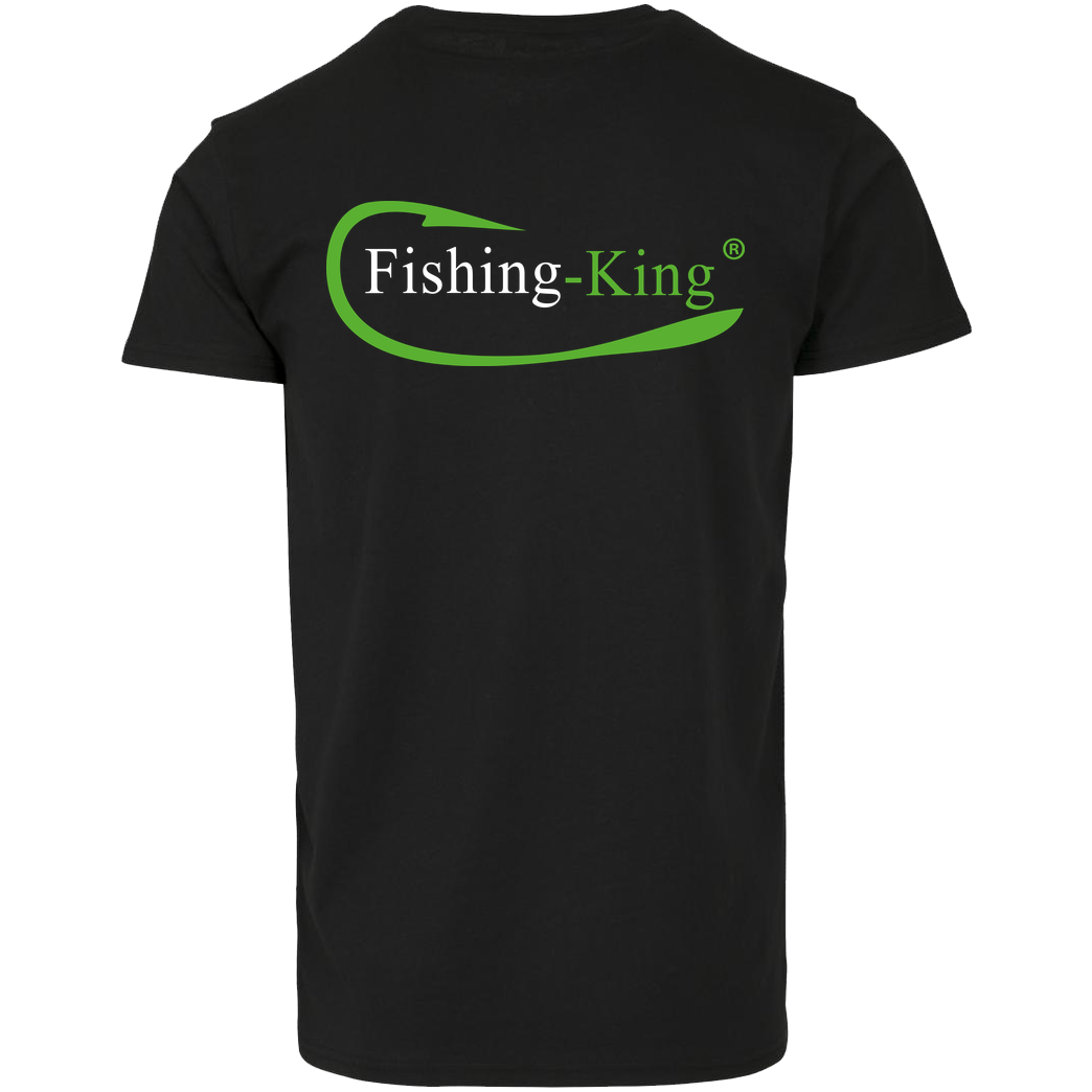 Fishing-King Fishing-King - Pocket Logo T-Shirt Hausmarke T-Shirt  - Schwarz