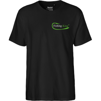Fishing King - Queen Fairtrade T-Shirt - schwarz