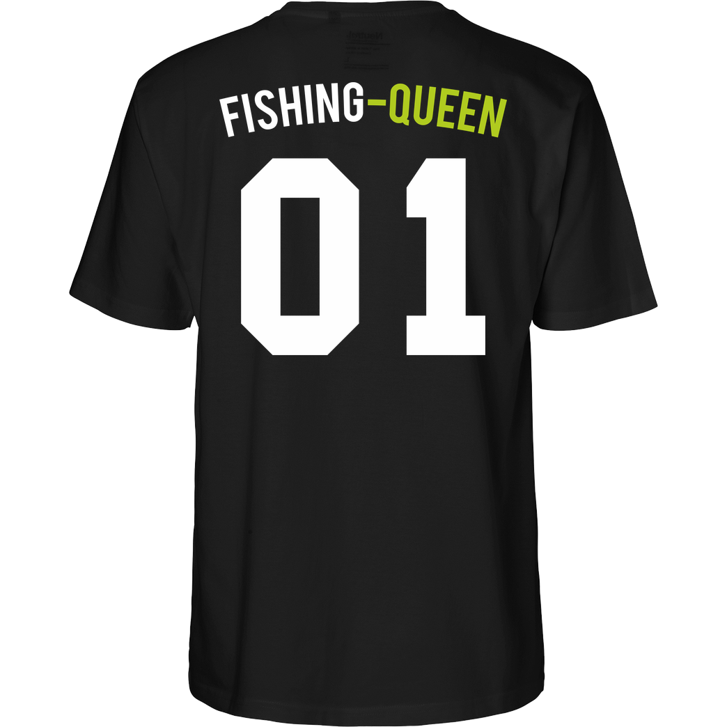 Fishing-King Fishing King - Queen T-Shirt Fairtrade T-Shirt - schwarz
