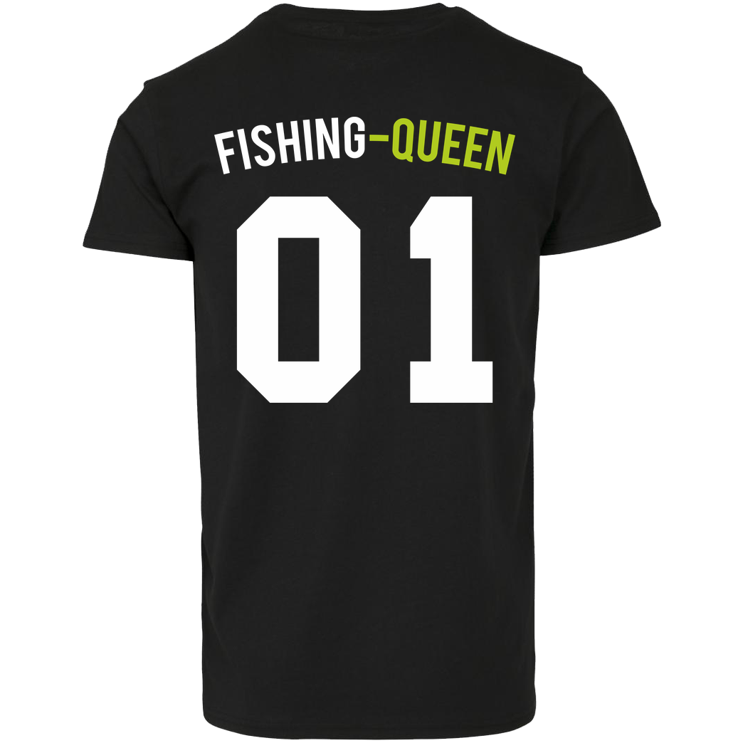 Fishing-King Fishing King - Queen T-Shirt Hausmarke T-Shirt  - Schwarz