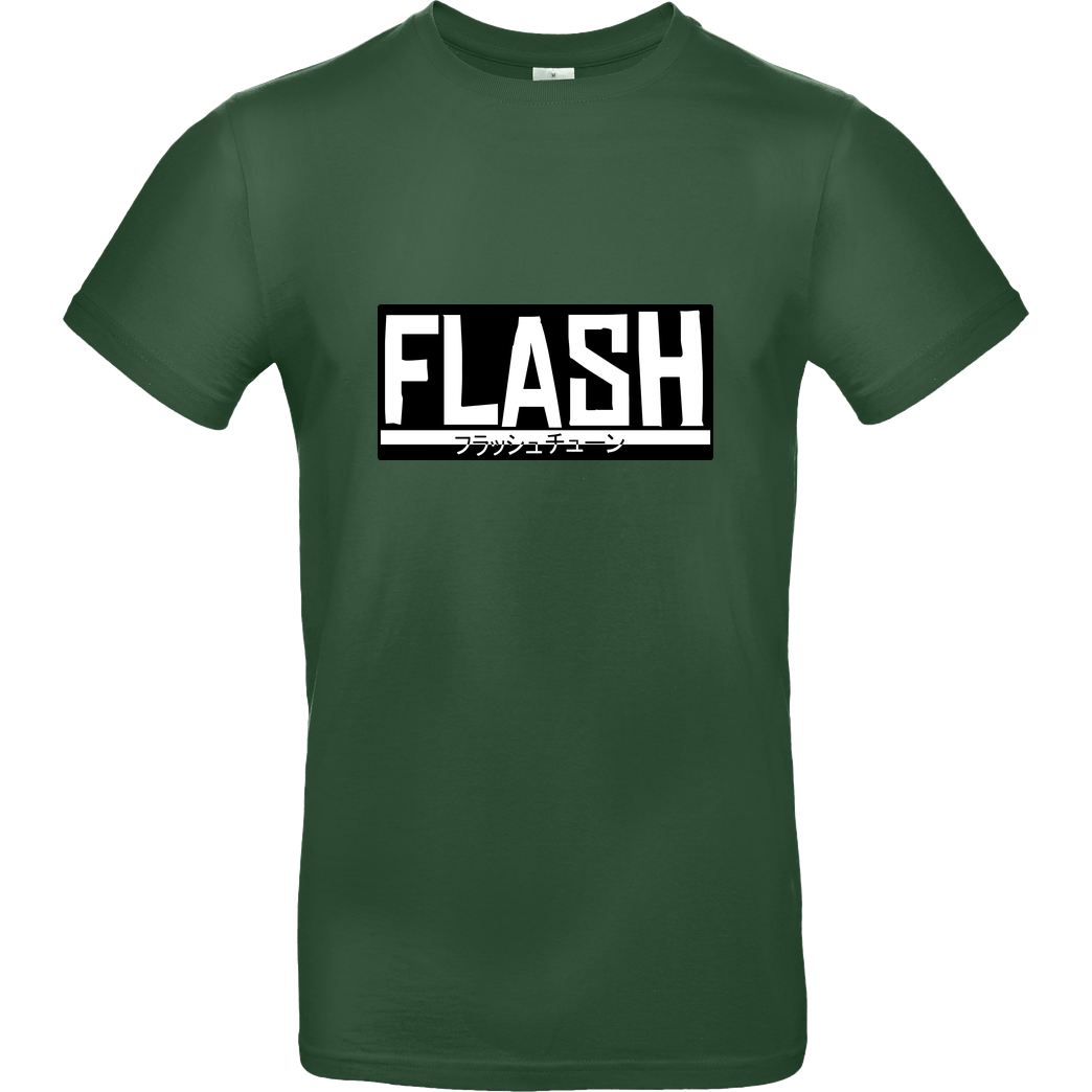 FlashtuneLPs FlashtuneLPs - Flash T-Shirt B&C EXACT 190 - Flaschengrün