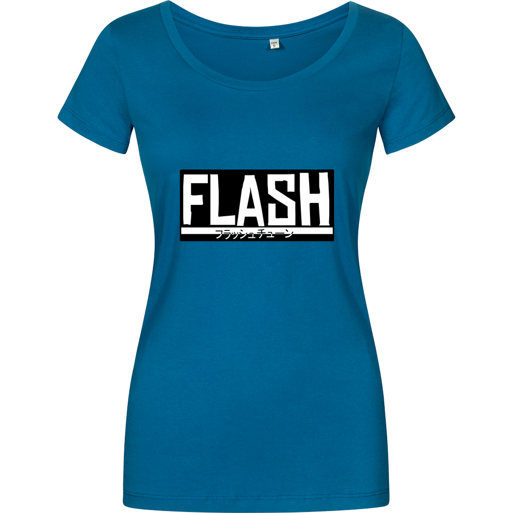 FlashtuneLPs FlashtuneLPs - Flash T-Shirt Damenshirt petrol