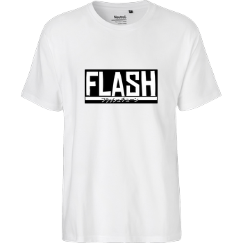 FlashtuneLPs - Flash Fairtrade T-Shirt - weiß