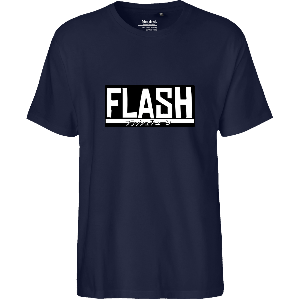 FlashtuneLPs FlashtuneLPs - Flash T-Shirt Fairtrade T-Shirt - navy