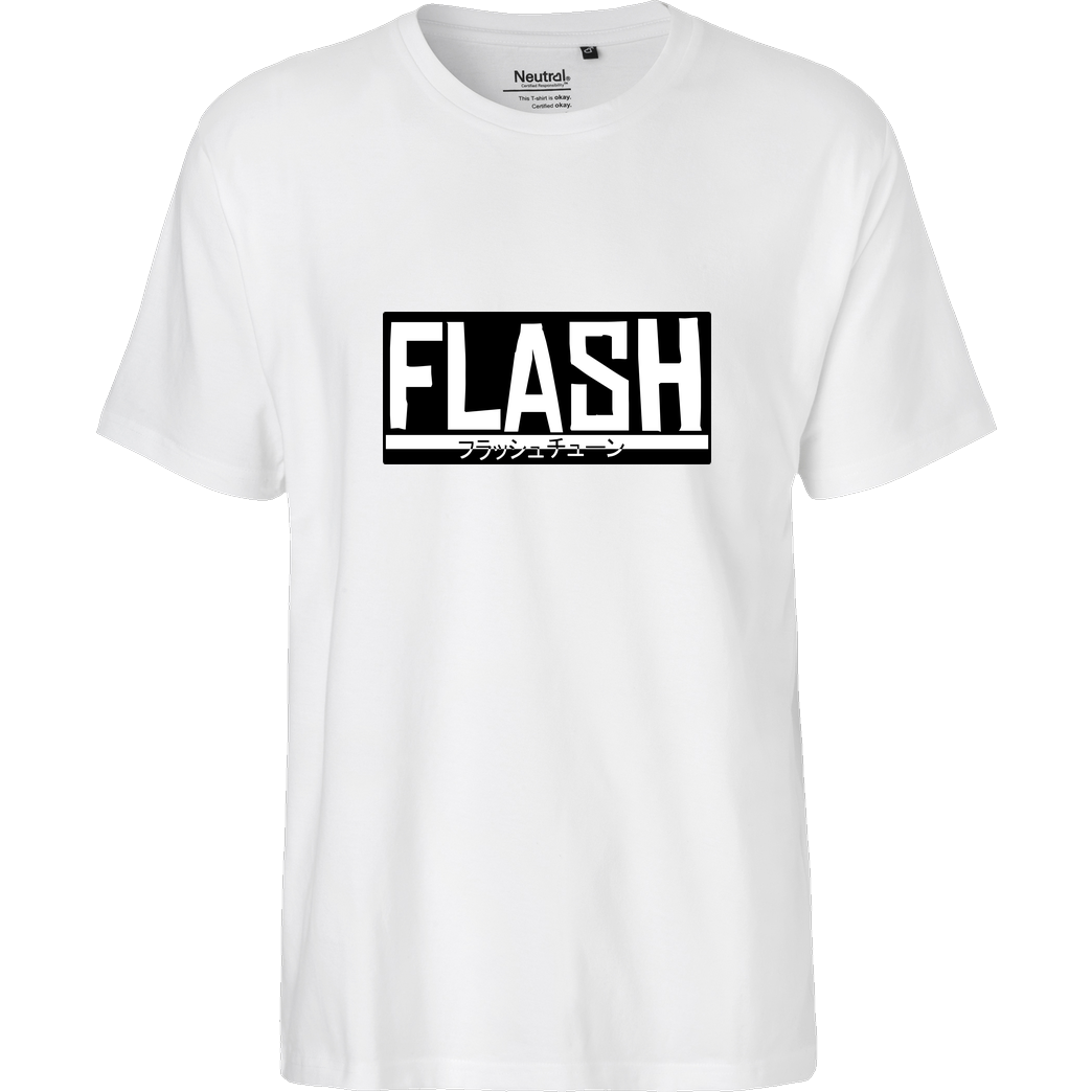 FlashtuneLPs FlashtuneLPs - Flash T-Shirt Fairtrade T-Shirt - weiß