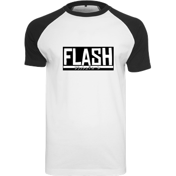 FlashtuneLPs - Flash Raglan-Shirt weiß