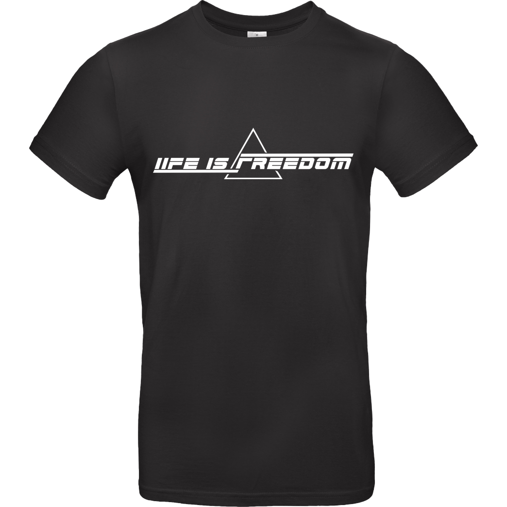 Freeriders Freeriders - LIF - Life is freedom T-Shirt B&C EXACT 190 - Schwarz
