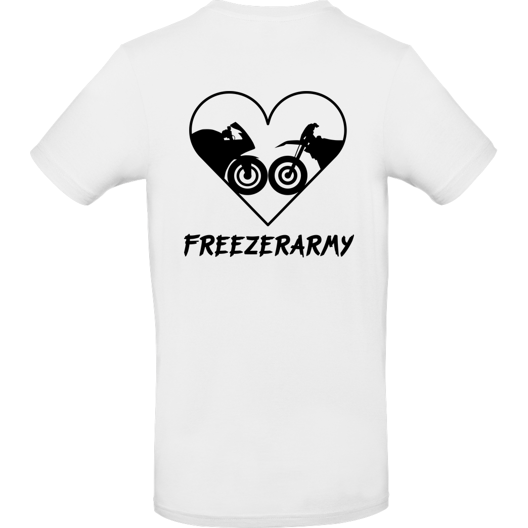 FreezerArmy FreezerArmy - SuperMoto T-Shirt B&C EXACT 190 - Weiß