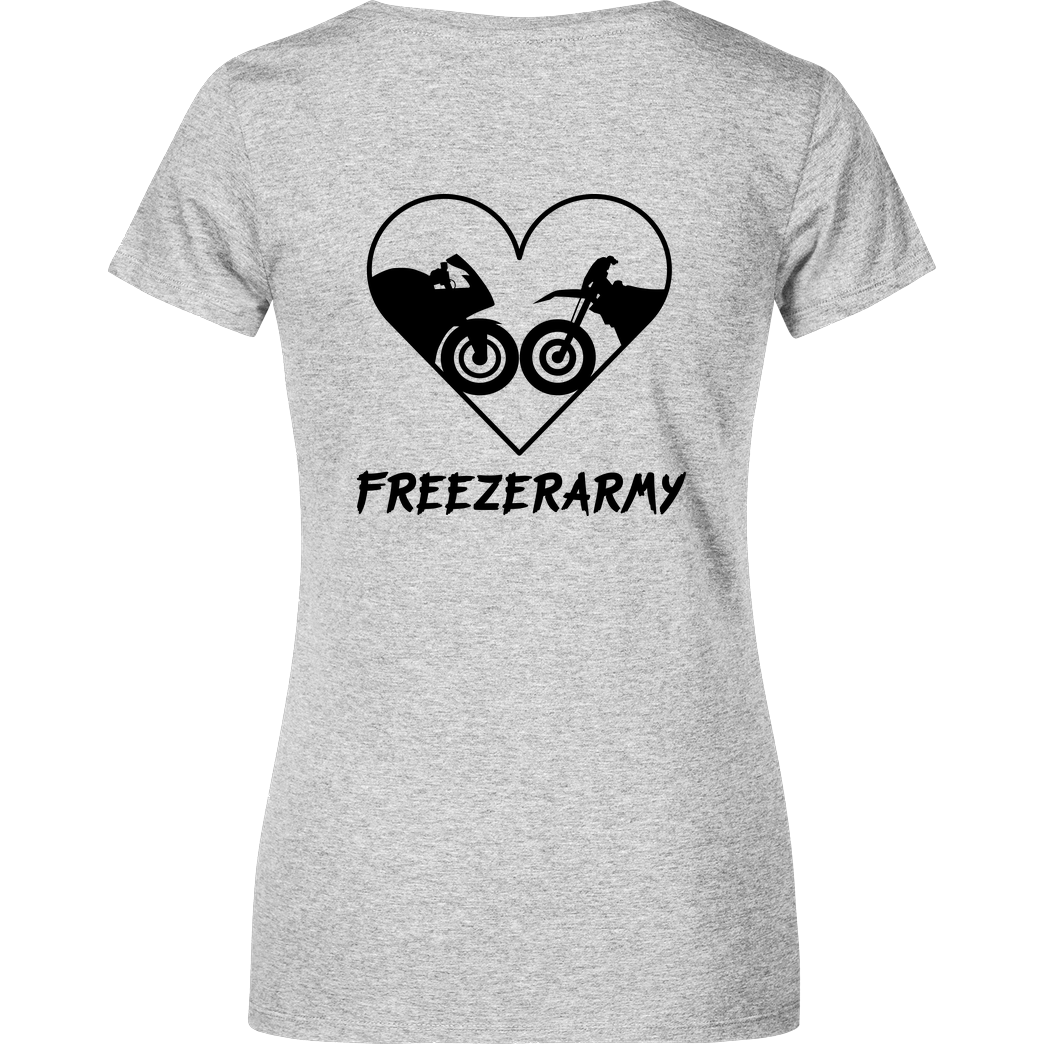 FreezerArmy FreezerArmy - SuperMoto T-Shirt Damenshirt heather grey