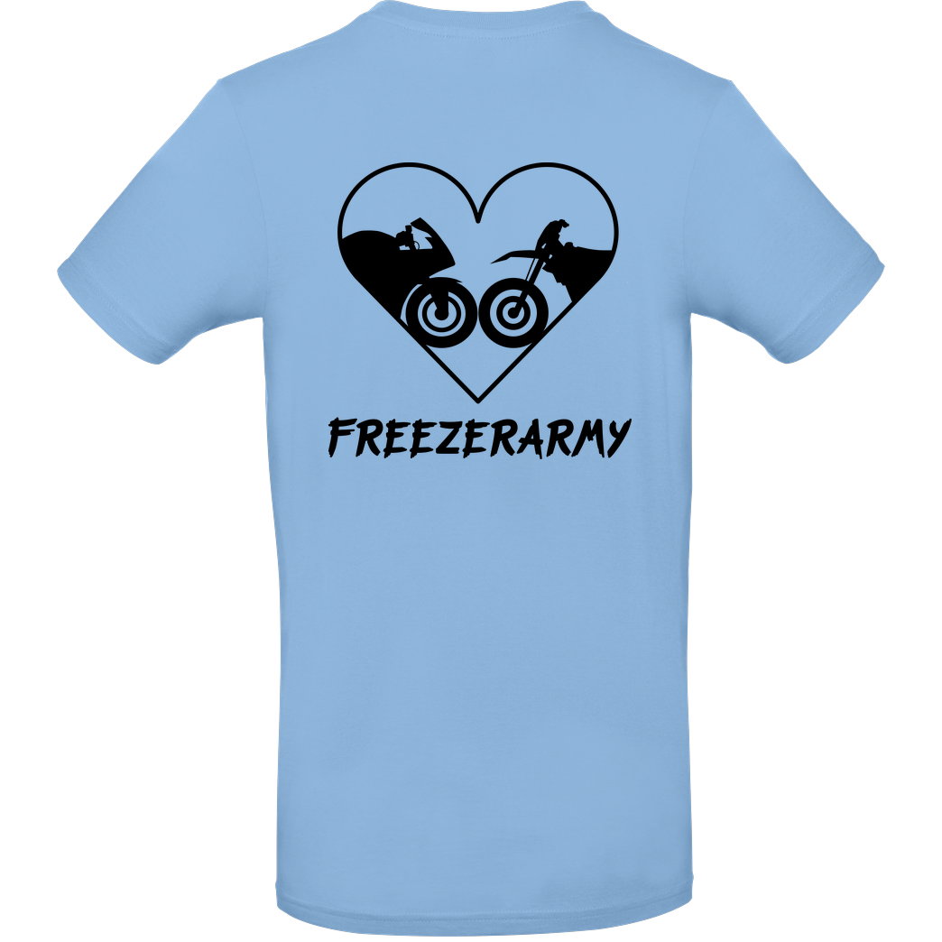 FreezerArmy FreezerArmy - SuperMoto T-Shirt B&C EXACT 190 - Hellblau