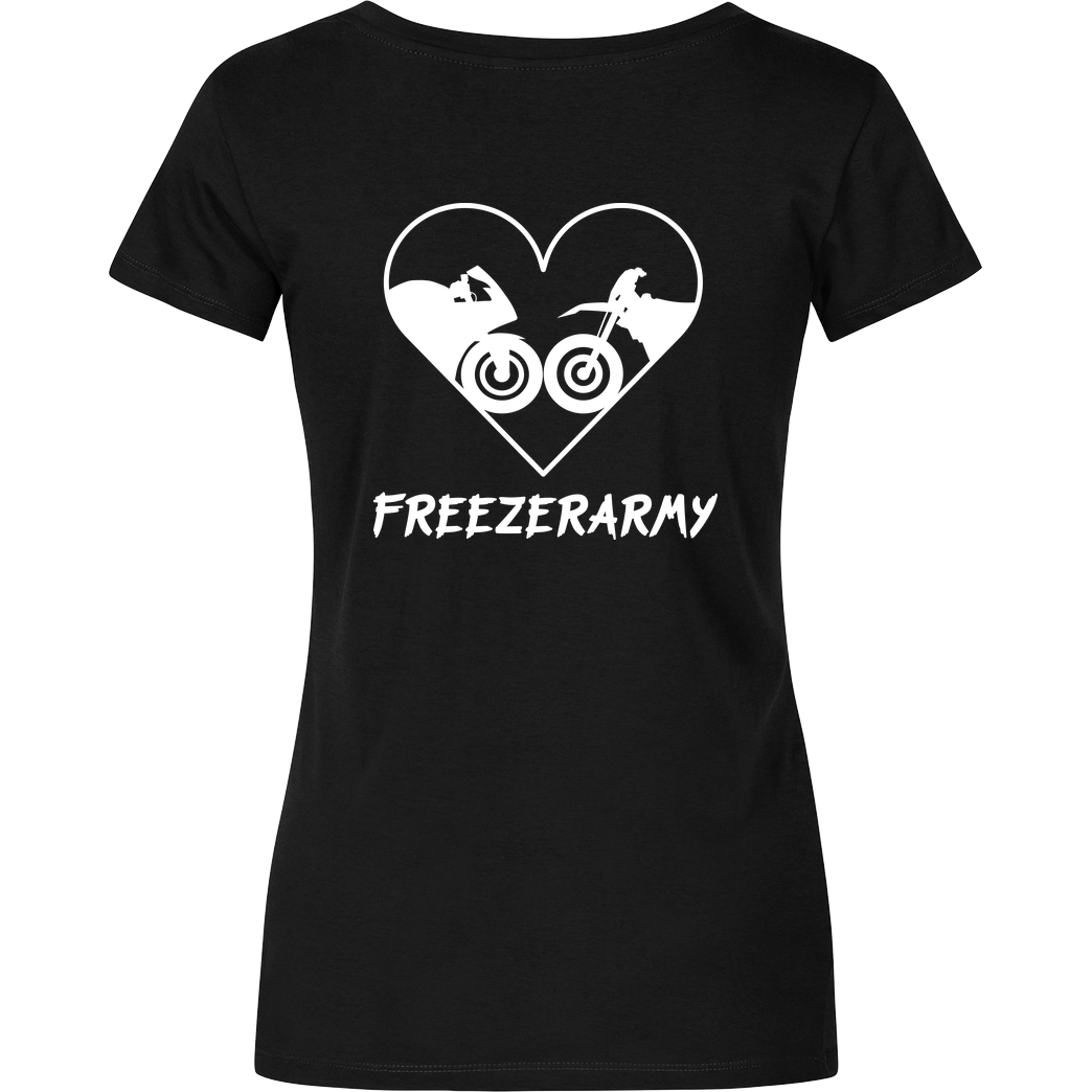 FreezerArmy FreezerArmy - SuperSportler T-Shirt Damenshirt schwarz