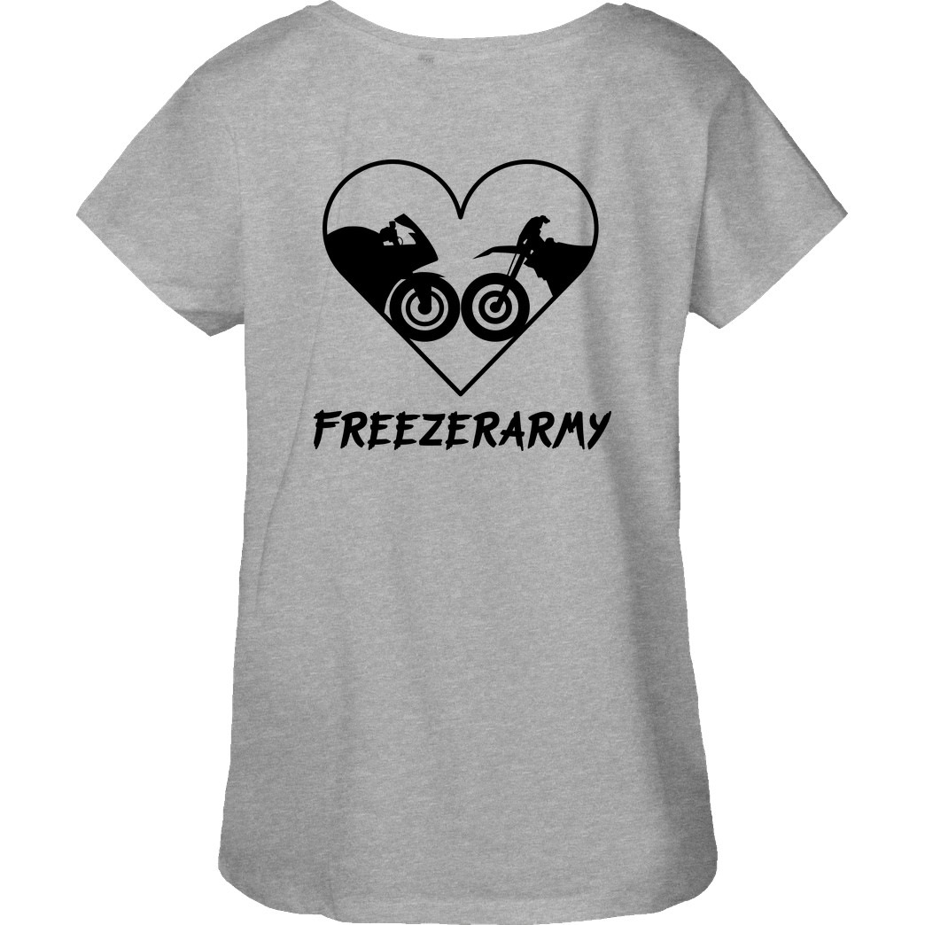FreezerArmy FreezerArmy - SuperSportler T-Shirt Fairtrade Loose Fit Girlie - heather grey