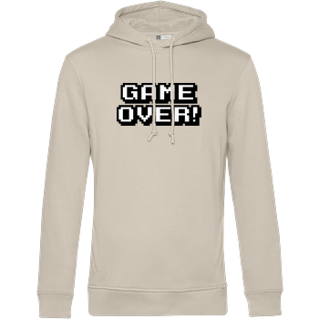 Game Over B&C HOODED INSPIRE - Cremeweiß