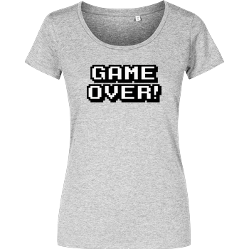 Game Over Damenshirt heather grey