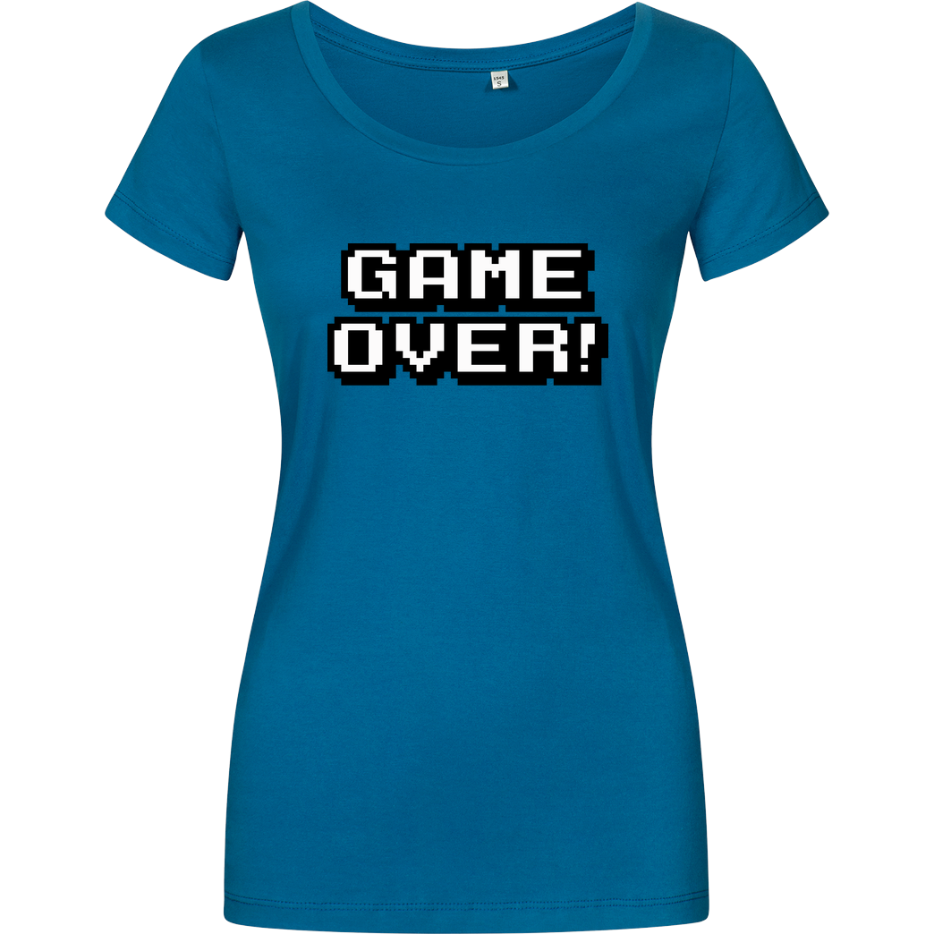 bjin94 Game Over T-Shirt Damenshirt petrol