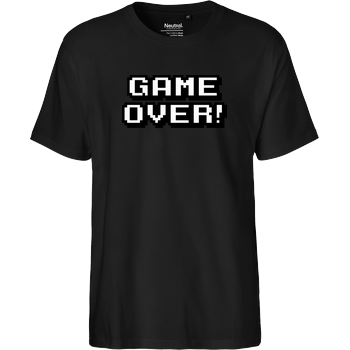 Game Over Fairtrade T-Shirt - schwarz