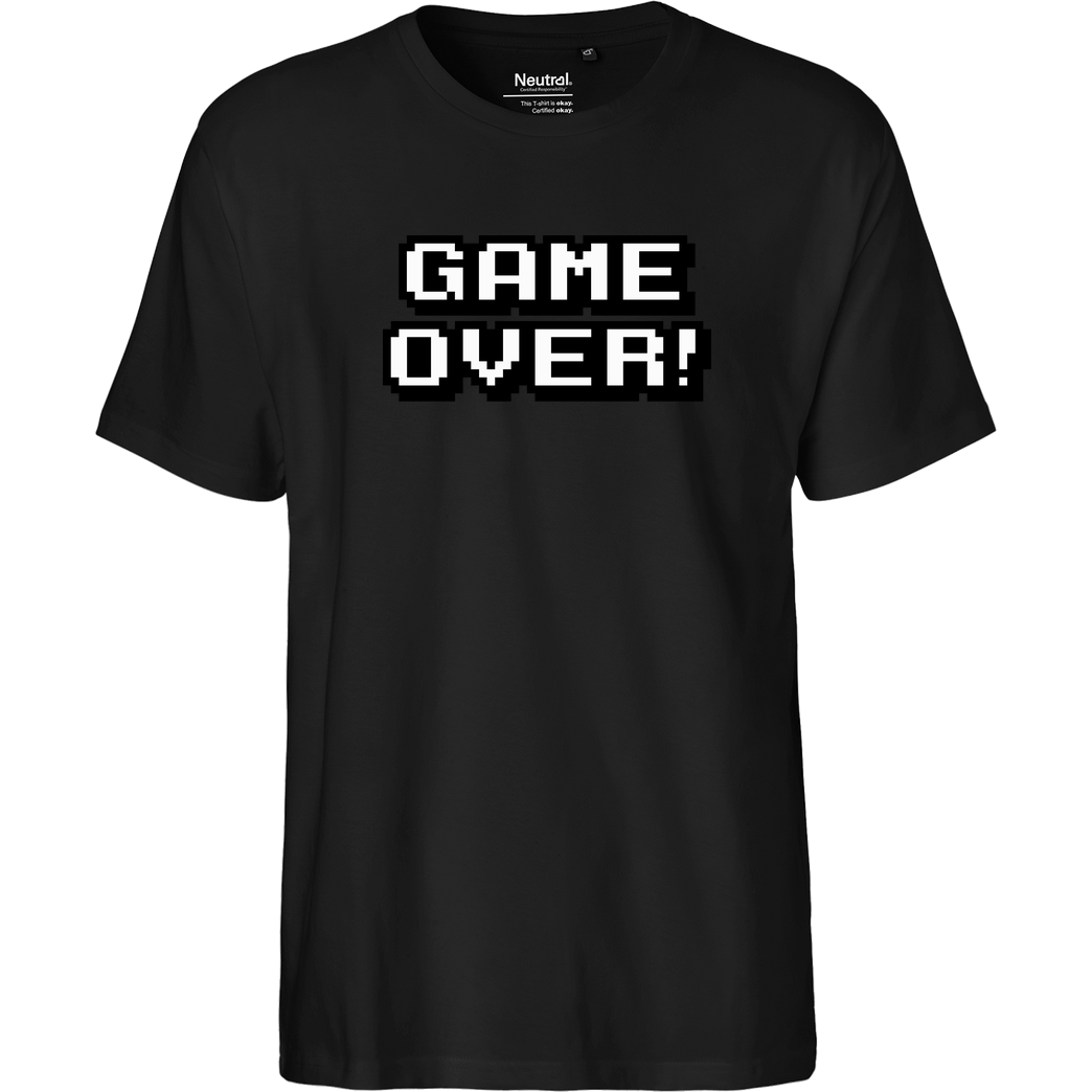 bjin94 Game Over T-Shirt Fairtrade T-Shirt - schwarz