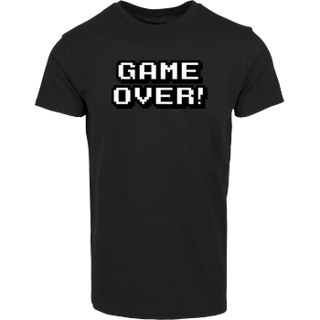 Game Over Hausmarke T-Shirt  - Schwarz