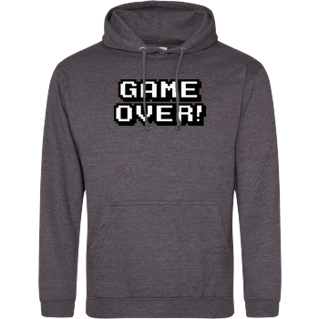 Game Over JH Hoodie - Dark heather grey
